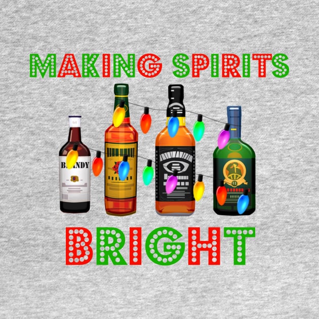 Making Spirits Bright Funny Christmas by KellyCreates